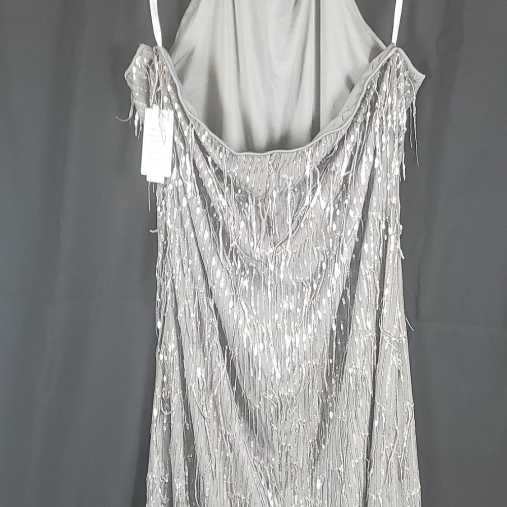 SILVER  COCKTAIL DRESS - Picture 4 of 4